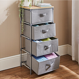 Shop Four Drawer Storage Unit - HB417